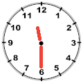 Decorative image of traditional analog clock displaying the time 1130 AM